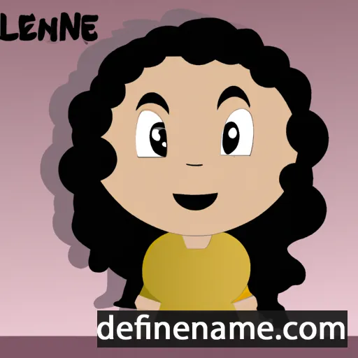 cartoon of the name Leilane