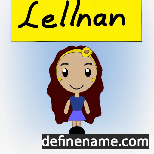 cartoon of the name Leilania