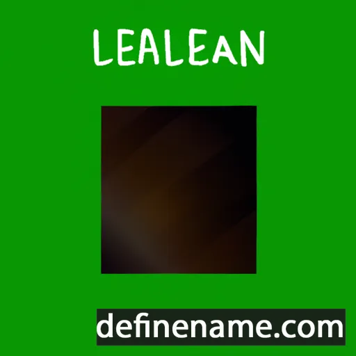 cartoon of the name Leilanie