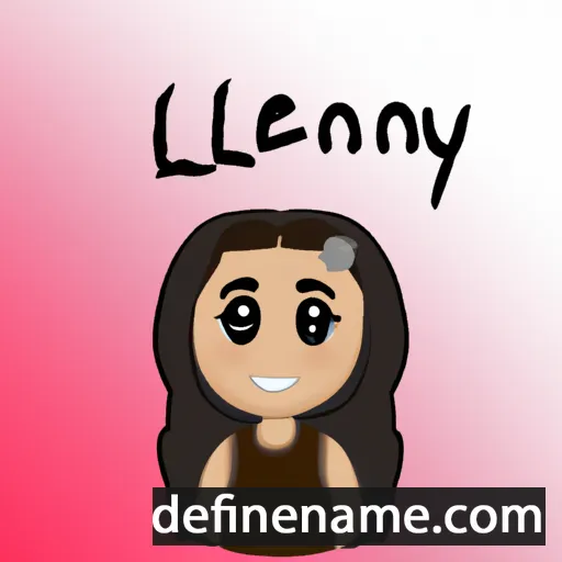 cartoon of the name Leilany