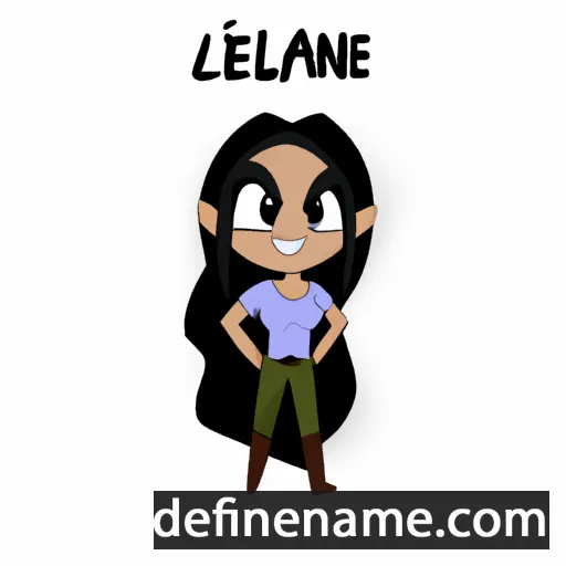 cartoon of the name Leiliane