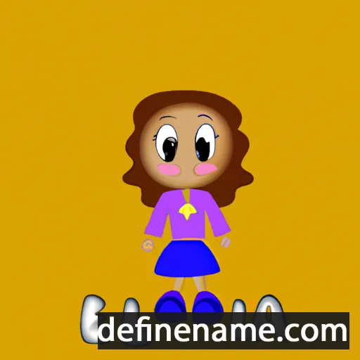 cartoon of the name Leilla