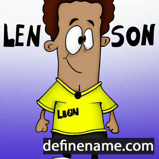 cartoon of the name Leilson