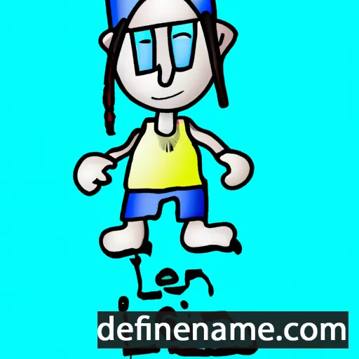 cartoon of the name Leini