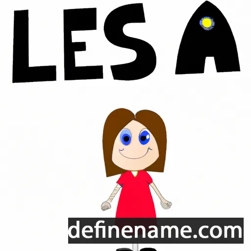 cartoon of the name Leisa