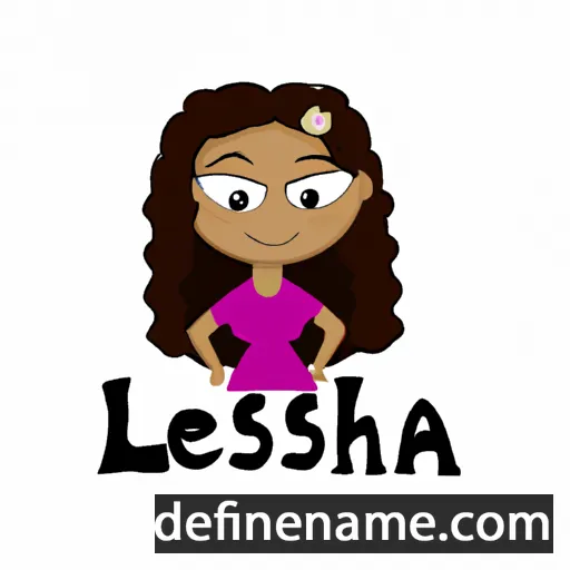 cartoon of the name Leisha