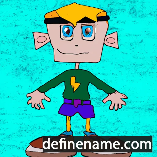 cartoon of the name Leithan