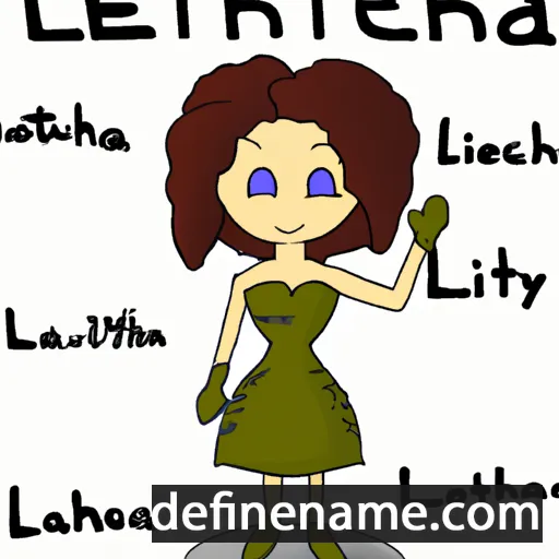 cartoon of the name Leithia