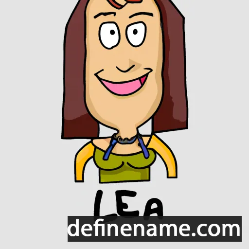 cartoon of the name Leja