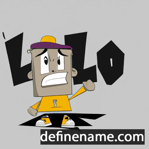 cartoon of the name Lejio