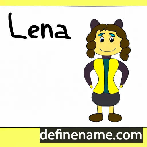 cartoon of the name Lejna