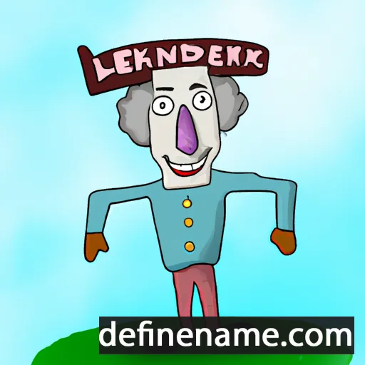 cartoon of the name Lekandr