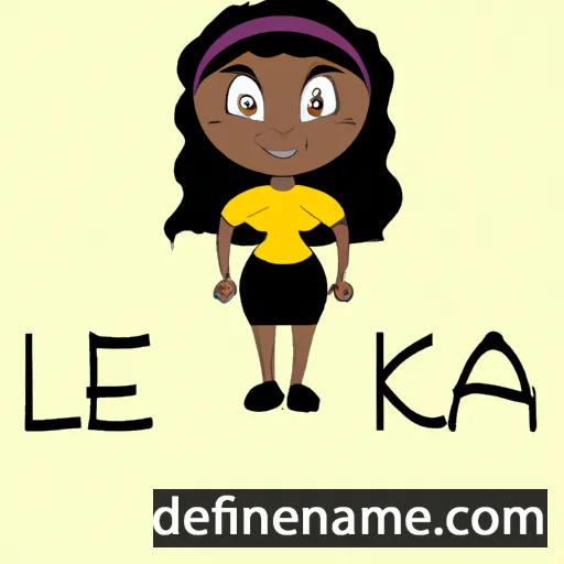 cartoon of the name Lekia