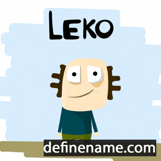 cartoon of the name Lekso