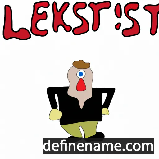 cartoon of the name Leksten