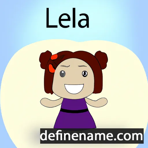 cartoon of the name Lela