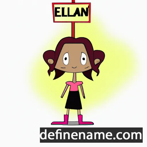 cartoon of the name Lelaina