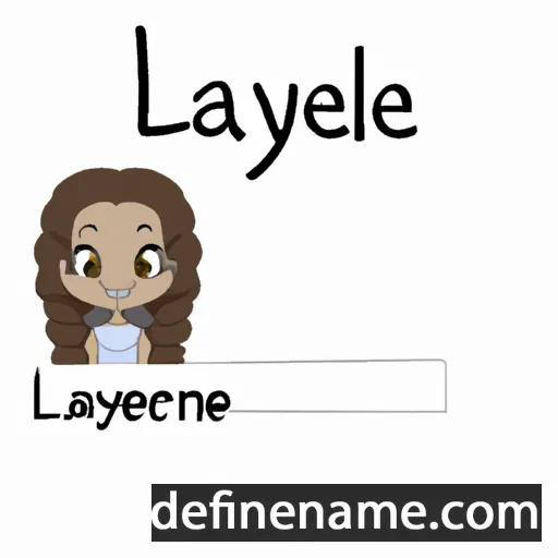 cartoon of the name Lelayne