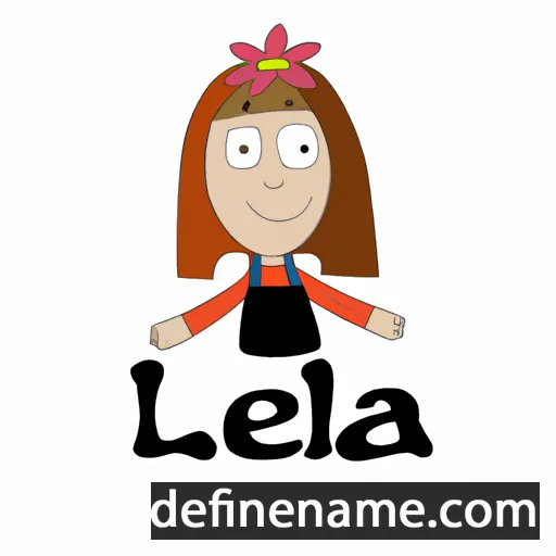 cartoon of the name Lelia