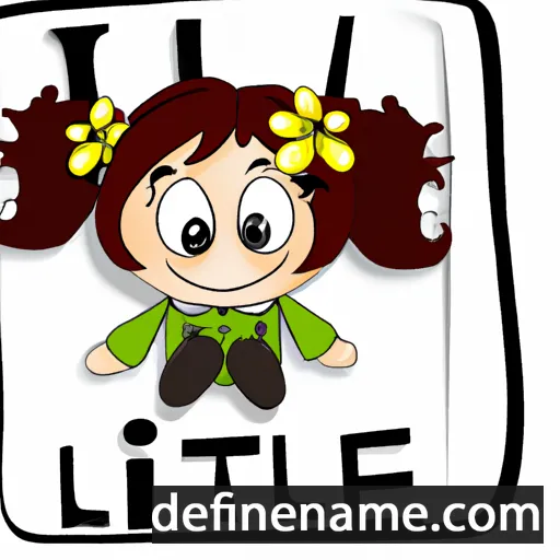 cartoon of the name Lelie