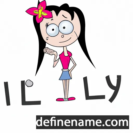 cartoon of the name Leliy