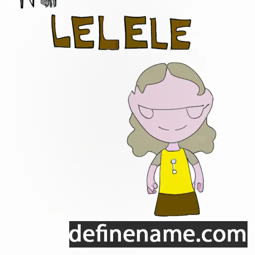 cartoon of the name Lellene