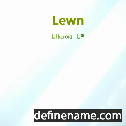 cartoon of the name Lelwani