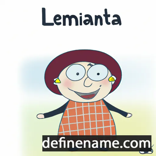 cartoon of the name Lematina