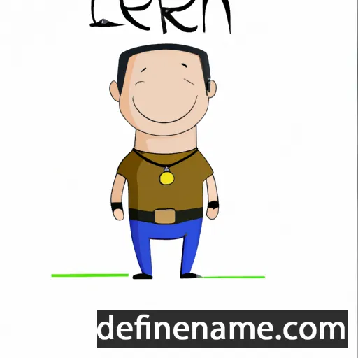 cartoon of the name Lenar