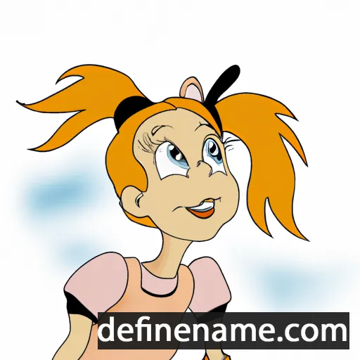 cartoon of the name Lenčka