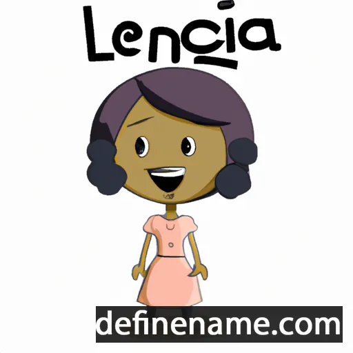 cartoon of the name Lencia