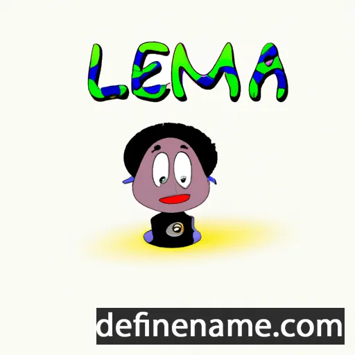 cartoon of the name Lenema