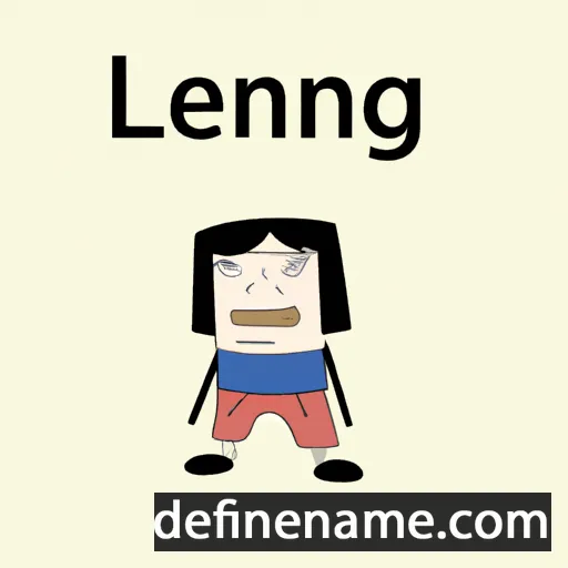 cartoon of the name Leng