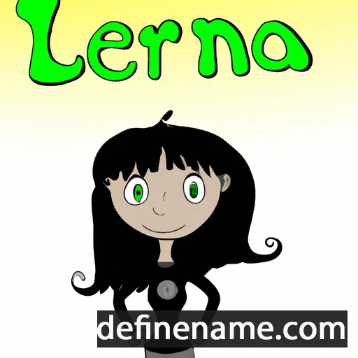 cartoon of the name Lenira