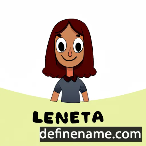 cartoon of the name Lenita