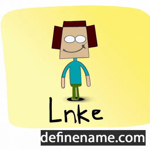 cartoon of the name Lenke