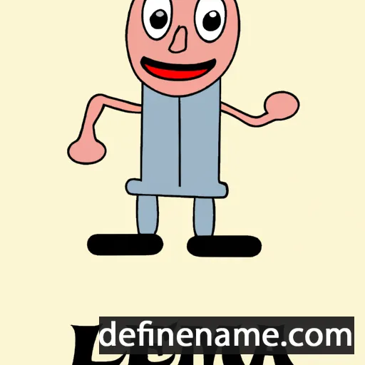 cartoon of the name Lenmana