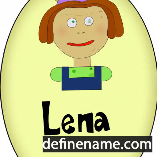 cartoon of the name Lenna