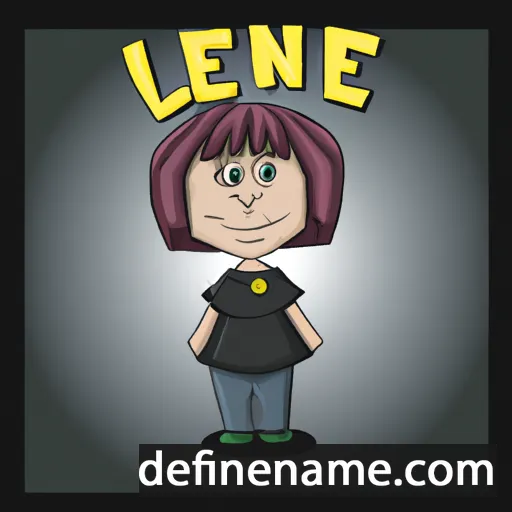 cartoon of the name Lennae