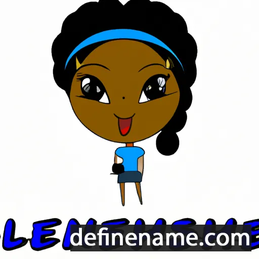 cartoon of the name Lenneisha