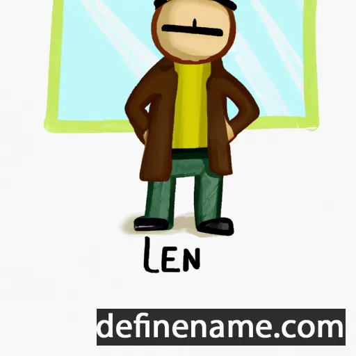 cartoon of the name Lennix