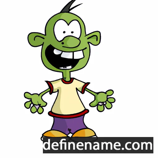 cartoon of the name Lenno