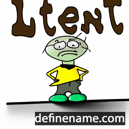 cartoon of the name Lente