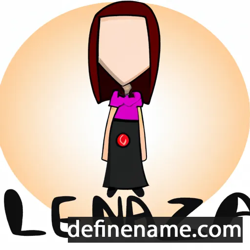 cartoon of the name Lenza