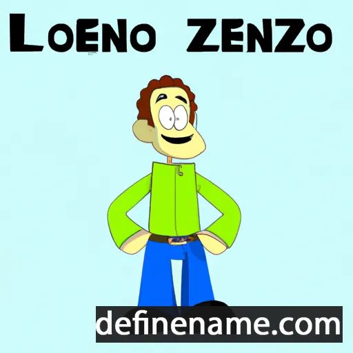 cartoon of the name Lenzo