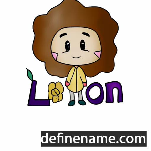 cartoon of the name Leóna