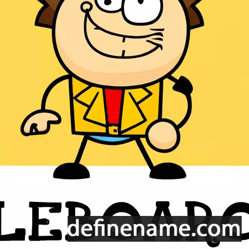 cartoon of the name Leobardo