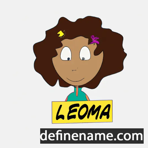 cartoon of the name Leoma