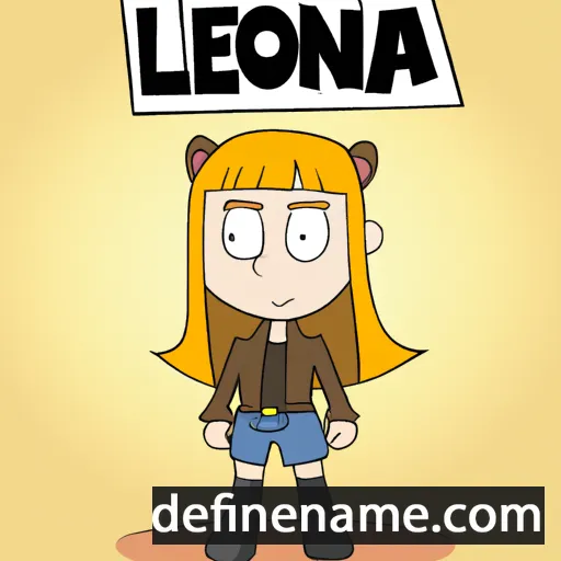 cartoon of the name Leonara