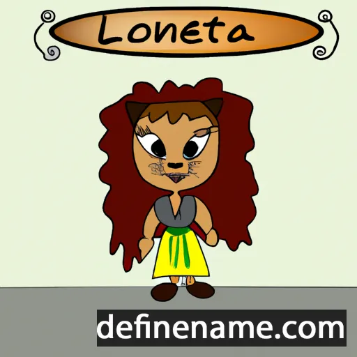 cartoon of the name Leonita